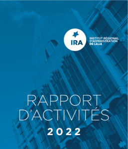 Page de couverture du rapport d'activités 2022