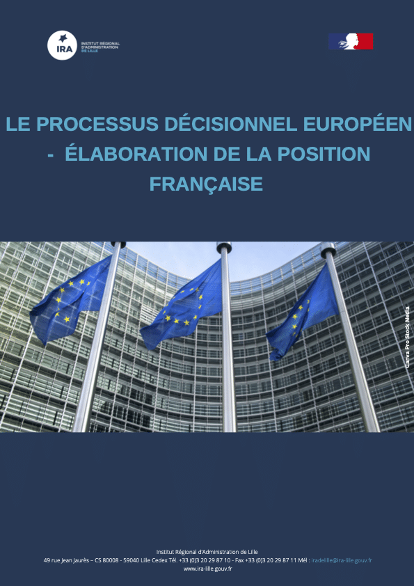 Page de couverture du document Séminaire processus décisionnel européen
